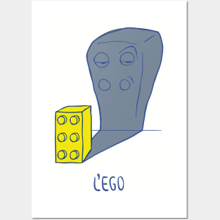 L'EGO (the ego, in french) Posters and Art